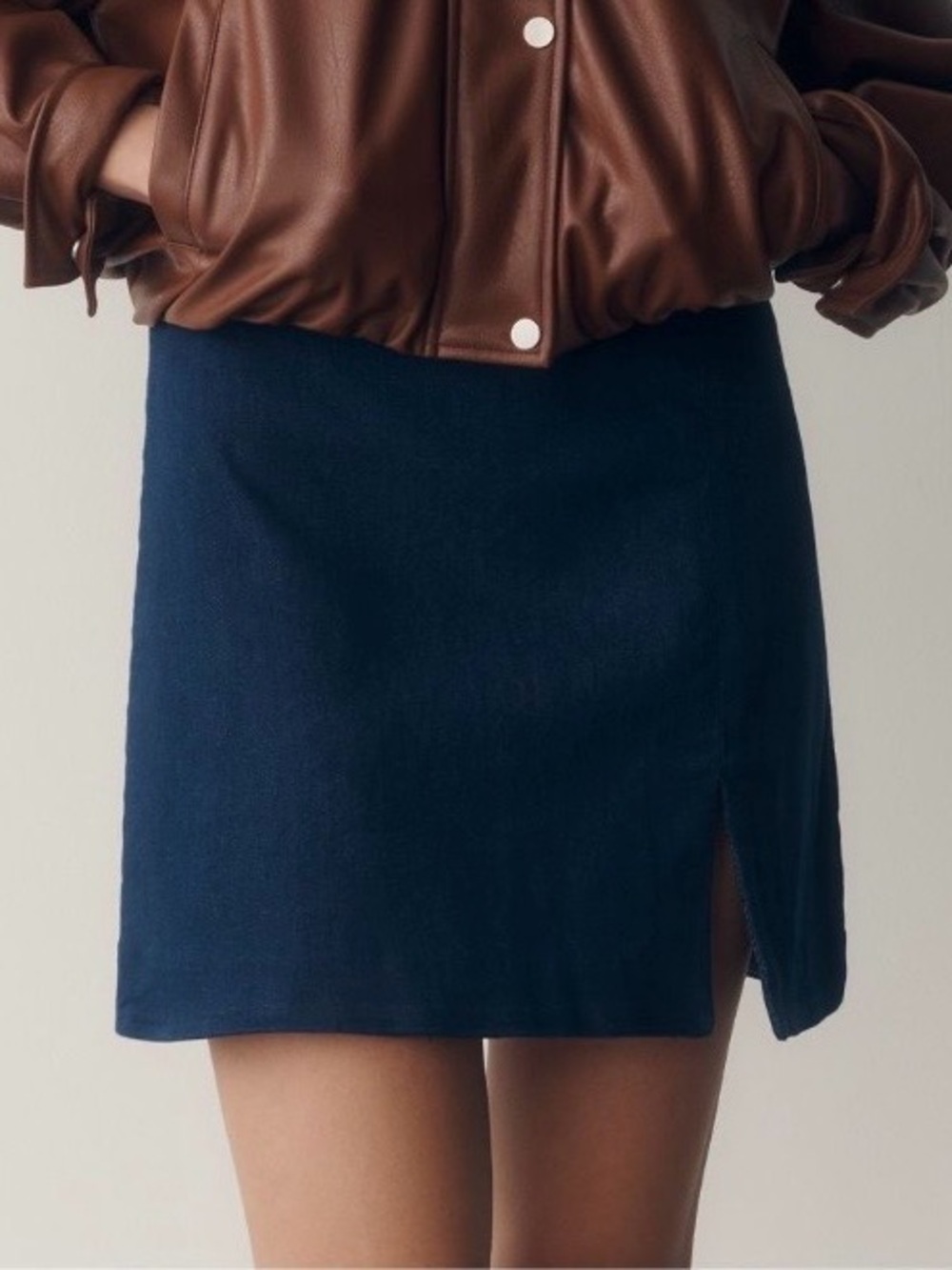 Maeve Gema Mini Skirt with Side Slit
